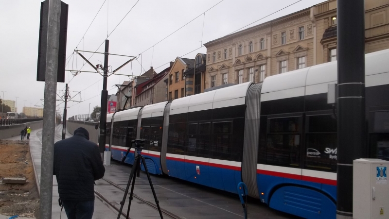 Pierwszy przejazd tramwajem po Kujawskiej
