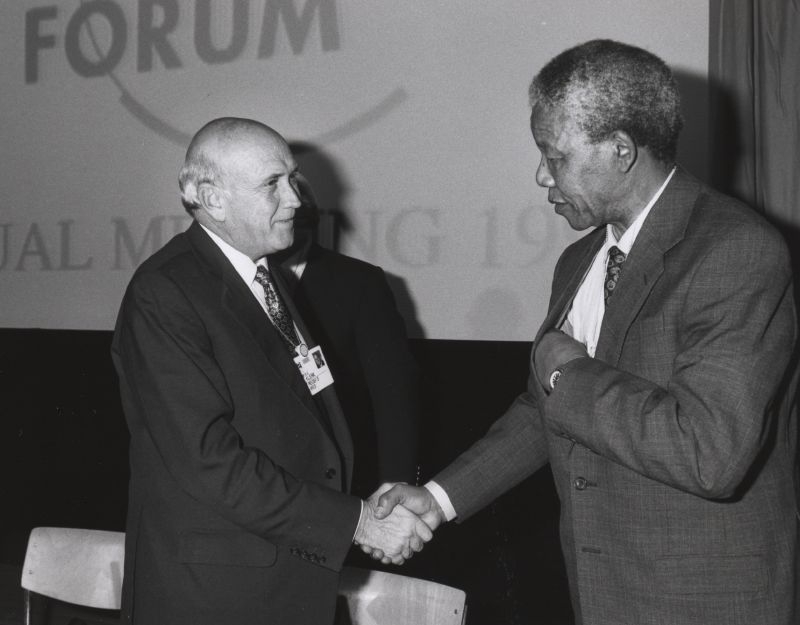 Mandela na Forum Ekonomicznym
