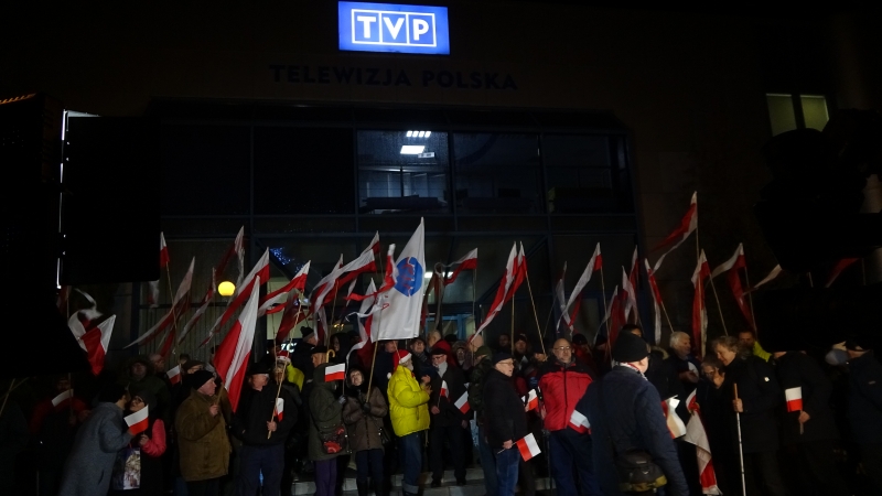 Protestowali w obronie TVP Bydgoszcz