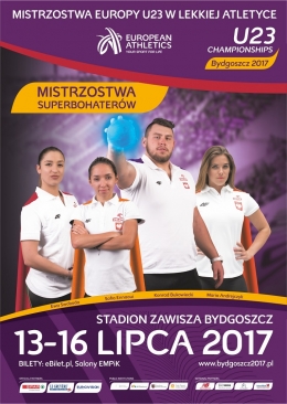 Superbohaterowie lekkiej atletyki promują Mistrzostwa w Bydgoszczy