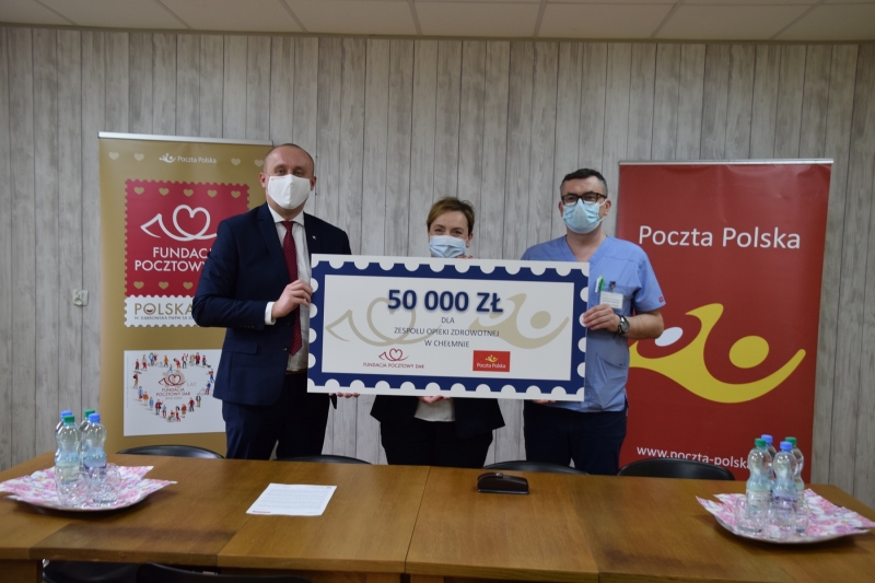 Fundacja „Pocztowy Dar” wsparła Zespół Opieki Zdrowotnej w Chełmnie 