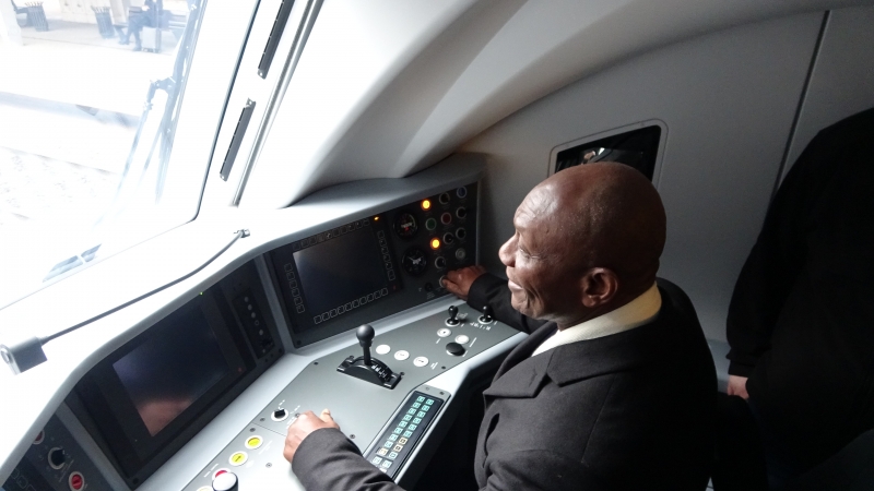 Minister z Ghany przyjechał do Bydgoszczy odebrać pierwszy pociąg