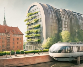 Jak będzie wyglądać Bydgoszcz za 50, albo 100 lat? Sztuczna inteligencja kreuje swoją wizję