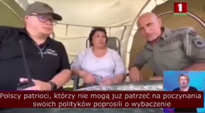 Na antenie białoruskiej telewizji przepraszali za polskie władze. Ich aktywność wprost wspiera białoruski reżim