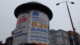 Czesi przejmują słupy ogłoszeniowe w Bydgoszczy
