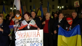 Rok temu przyszliśmy zjednoczeni na Stary Rynek. Kto z nas dowierzał, że Ukraina przez rok będzie stawiać bohaterski opór?