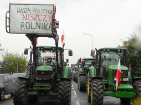 Agrounia zapowiada blokadę w centrum Bydgoszczy. Prezydent nie wyraził zgody