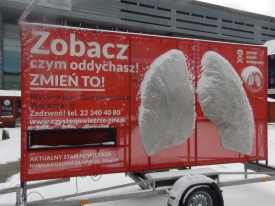 Przy ulicy Gdańskiej postawiono płuca, które się już jednak zabrudziły